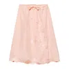 Prada Rock Aus Bestickter Habutai-seide In Pink