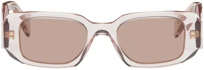 Prada Pink Symbole Sunglasses In Neutral