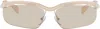 Prada Pink Twisted Frame Sunglasses In 0pr A25s