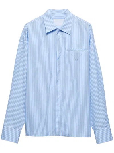 Prada Elegant Cotton Shirt For Men In Biancelest