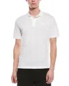 Prada Logo Patch Polo Shirt In White