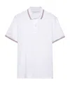 Prada Piqué Polo Shirt In White