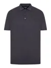 Prada Logoed Polo Shirt In Gray