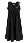 Prada Re-nylon Zip-front Recycled-polyamide Midi Dress