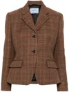 Prada Galles Printed Blazer In Multi