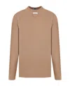 Prada Plain Knitted T-shirt In Brown