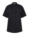 Prada Plain Short Sleeve Shirt In Black