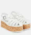 Prada Plateausandalen In White