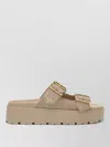 Prada Platform Sole Slides Open Toe Design