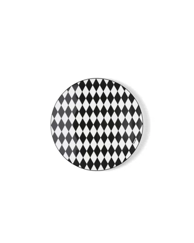 Prada Platzteller Aus Porzellan – Checkerboard In Blue