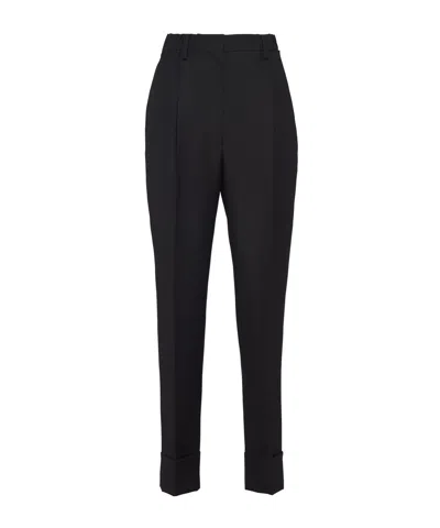 PRADA PRADA PLEATED TAILORED TROUSERS