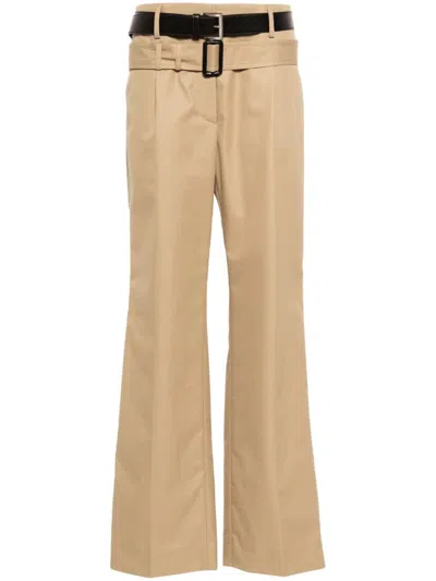 Prada Hose Mit Bundfalten In Brown