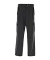 Prada Straight Leg Wool Cargo Pant In Gray