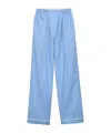 Prada Pleated Casual Pants In Light Blue