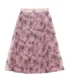 Prada Printed Nylonette Skirt In Pink