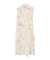 Prada Bouquet-print Sleeveless Poplin Dress In Animal Print