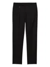 Prada Pleated-front Wool Trousers In Black