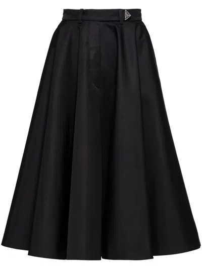 PRADA PLEATED FULL SKIRT