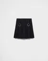 Prada Mini Skirt In Navy