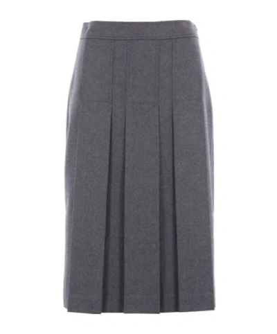 Prada Pleated Midi Skirt
