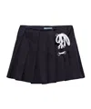 Prada Womens Blue Pleated Stretch-cotton Mini Skirt In Navy Blue