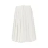 Prada White Cotton Polyester Skirt In White