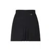 Prada Pleated Recycled Polyamide Skirt With Tailored Fit