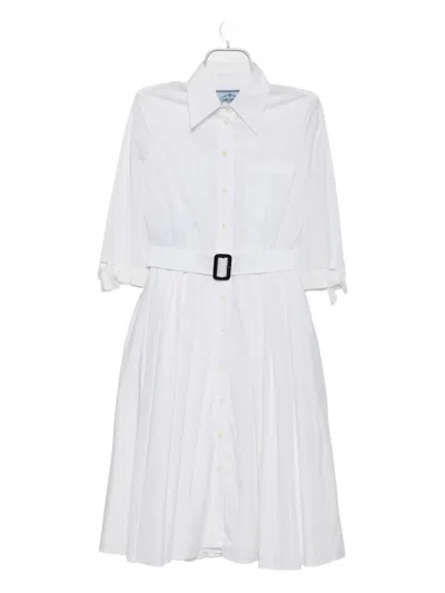Pre-owned Prada Pleated Shirt Dress