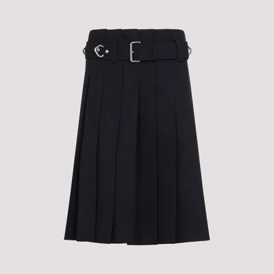 Prada Midi Skirt In Blue
