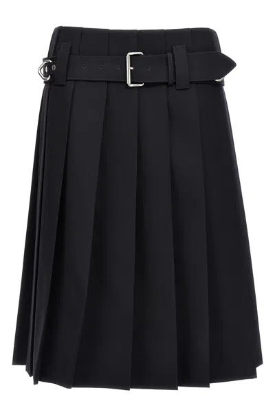 PRADA PRADA PLEATED SKIRT