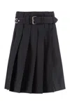 Prada Women's Pleated Skirt In Black