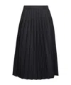 Prada Pleated Midi Skirt In Animal Print