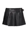 Prada Pleated Mini Skirt In Black