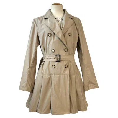 Pre-owned Prada Pleated Trench Coat – 2011 Collection In Brown