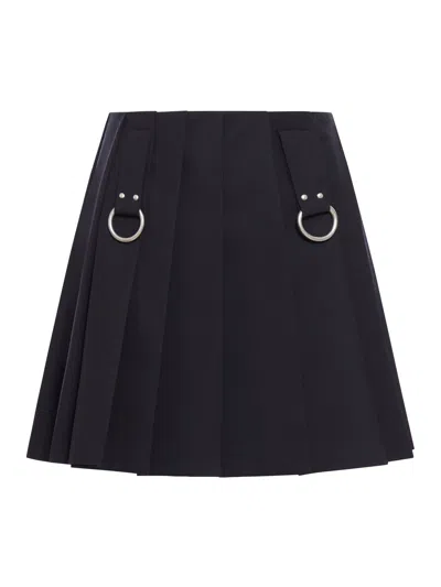 PRADA PLEATED WOOL SKIRT