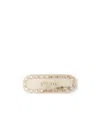 Prada Crystal-embellished Logo Hair Clip In Nude