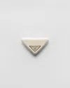 Prada Triangle Plexiglass Barrette In Ivory