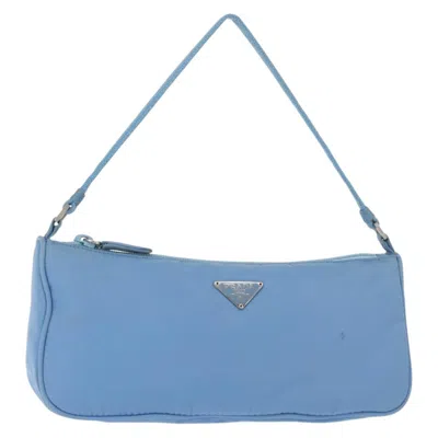Pre-owned Prada Pochette Shoulder Bag Tessuto Nylon Clutche & Pouche Bag () In Blue