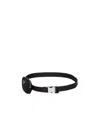 Prada Pocket-detail Buckle Belt In Black