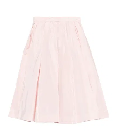 Prada Pocketed Midi A-line Skirt In Pink