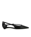Prada Woman Black Flats In Black