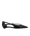 Prada Woman Black Flats In Black