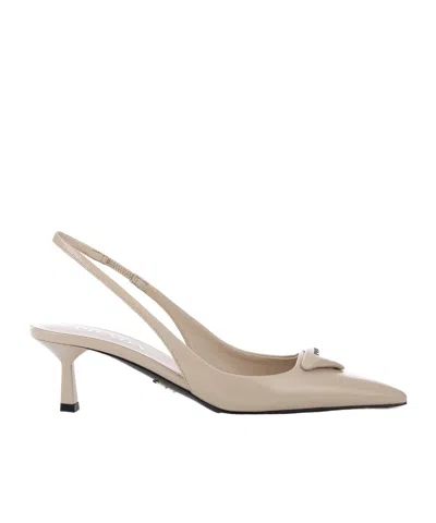 PRADA PRADA POINTED-TOE SLINGBACK PUMPS