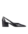 Prada Leather Cutout Block-heel Pumps In Animal Print