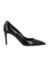 Prada Leather Pumps In Black