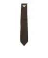 Prada Pointed Tie In Orange