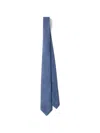 Prada Pointed-tip Tie In Blue
