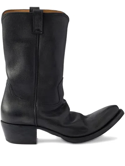 Prada Pointed Toe Ankle Boots
