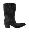 Prada Pointed Toe Boots In Black