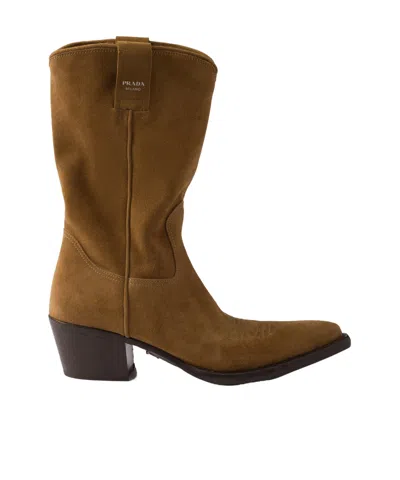PRADA SUEDE BOOTS